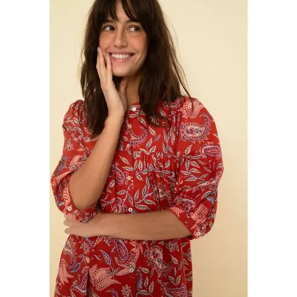 Sonmer Sofia Dress in Terracotta - Picture 2 of 5